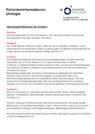 Http Www Klinikum Ingolstadt De Wp Content Uploads 2016 08 Ku014 070403 01 Harnwegsinfektionen Bei Kindern Pdf