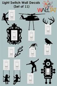 Light Switch And Outlet Wall Decals 11 Pack Walltat Com Wall Painting Decor Diy Wall Painting Wall Paint Designs