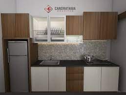 Kamu bisa menyesuaikannya sesuai warna favorit, atau bahkan warna keberuntungan. Dapur Lurus Sederhana Dekorasi Rumah