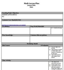 Common Core Danielson Aligned Lesson Plan Templates Lesson Plan Templates Ela Lesson Plan Template Math Lesson Plans