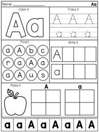 Letters and the alphabet worksheets for preschool and kindergarten. Alphabet Worksheets Letter Work By My Teaching Pal Tpt
