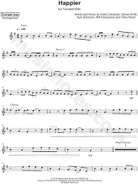 Buy pdf and midi trumpet fingering sheet music here. Trumpet Guy Happier Sheet Music Trumpet Solo In E Minor Download Print Sku Mn0189103