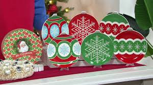 These adorable festive cupcakes are a must on your holiday party dessert table. Mr Christmas Set Of 6 8 Ceramic Dessert Plates On Qvc Youtube