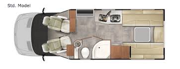 New 2019 Pleasure Way Plateau Xltd Std Model Motor Home Class B Diesel At Van City Rv St Louis Mo 2482 Pleasure Way Rv Floor Plans Rv