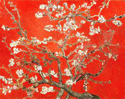 Almond trees flower early in the spring making them a symbol of new life. Red Almond Blossoms Painting By Vincent Van Gogh