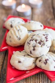 My sister got me into using confectioner's sugar instead of flour for flattening these cookies. Easy Chocolate Chip Whipped Shortbread An Italian In My Kitchen