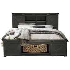 Queen size platform bed, platform storage etc shop for. Aamerica Sun Valley King Bed With Rotating Storage Zak S Home Panel Beds