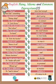 English Slang Idioms And Common Expressions 2 3 Slang English British Slang Words Slang Words
