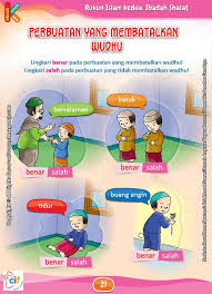 Download Gratis Worksheet Perbuatan Yang Membatalkan Wudhu Pendidikan Lembar Kerja Kegiatan Sekolah