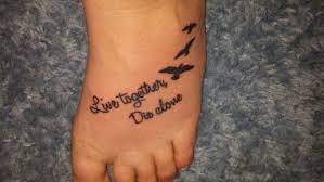While a tattoo can be as important or frivolous as you want it to be, getting a meaningful piece of ink is a great way to honor something or someone that means a lot to you. I Have Ink Live Together Die Alone Lost Tattoo Quotes Tattoos Living Together