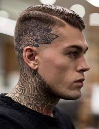 Stephen James Hair By Kevin Luchmun Tao Bonito Mas Acho Que Ja Passou Do Limite Com As Tattoo Na Cabeca Por Fav Stephen James Neck Tattoo Throat Tattoo