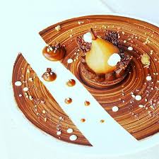 Charles Drouin Follow My Friend Pastry Chef Chefbaloo1 Macaron Cremeux Chocolat Poire Pochee Au Miel Poached Pears Creamy Chocolate Almond Tile