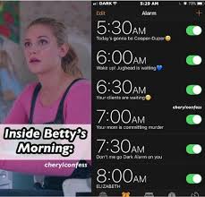 I Bet She Ll Wake Up After The Jughead Is Waiting Alarm Riverdale Betty Riverdale Memes Riverdale Funny