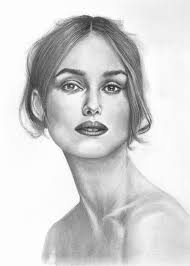 鉛筆素描習作…凱拉·奈特莉… step by step