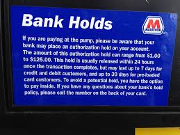 We send cardholders various types of legal notices alerts will come from exxonmobil credit card alerts, and you can. Who Puts That Hold On Your Card When You Pay At The Pump The Gas Station Or Bank Cleveland Com