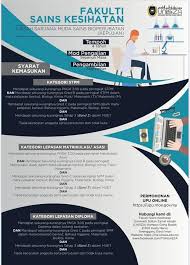 Carian maklumat senarai program pengajian bertaraf ijazah sarjana muda degree yang ditawarkan di universiti teknologi mara uitm. Fakulti Sains Kesihatan Universiti Sultan Zainal Abidin Facebook