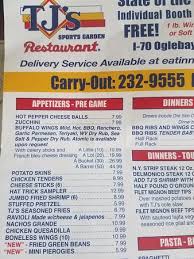 Browse local restaurants, delivery menus, coupons and reviews. 20171208 133827 Large Jpg Picture Of Tj S Sports Garden Restaurant Wheeling Tripadvisor