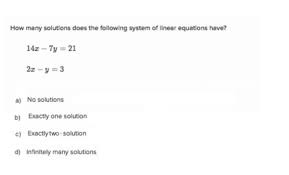 A x + b y + c = 0. How Many Solutions Does The Following System Of Chegg Com