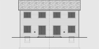 Perumahan d dpn 613 : Open Floor Duplex House Plans With Basement D 613