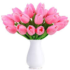 Amazon's choice customers shopped amazon's choice for… real touch flowers. Amazon Com Bomarolan Artificial Tulip Fake Holland Mini Tulip Real Touch Flowers 24 Pcs For Wed Diy Wedding Decorations Real Touch Flowers Mason Jar Flowers