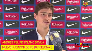 Andrés felipe solano dávila (born 24 february 1998) is a colombian footballer who plays as a defender for spanish team barcelona b, on loan from atlético madrid.1. Andres Solano Llego Al Barca B Youtube