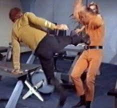 Image result for captain kirk throws finger
