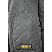 Dewalt Dchj084cd1 2x 20v Max Li Ion Charcoal Womens Flannel Lined Diamond Quilted Heated Jacket Kit
