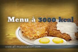 Menu A 3000 Kcal Un Menu De Musculation Dont L Augmentation De Calories Passe Repas Prise De Masse Repas D Entrainement Nourriture Pour L Apres Entrainement