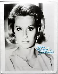 DINA MERRILL AUTOGRAPHED 8 x 10 Photo 60's TV Film ACTRESS Socialite