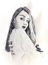 Karakalem düz saçlı kız çizimi kız nasıl çizilir kara kalem çizim çalışması resmi çizimi videosu not: Basit Cizimler Tumblr