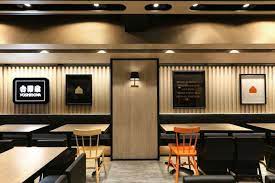 yoshinoya fast food restaurant by as design service hong kong retail design blog restaurant interior design restaurant interior restaurant wall design