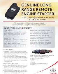 100% plug & play installation with easy to follow instructions included. 2018 Limited Remote Start Options Toyota Nation Forum