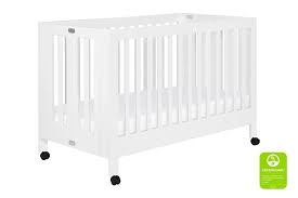 Maki Full Size Portable Folding Crib With Toddler Bed Conversion Kit Toddler Bed Cribs Adjustable Mattress