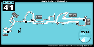 Vvta Bus Route 41 Map Schedule Route Victorville Bus Route