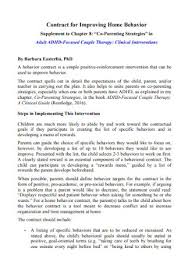 Behavior modification plan elegant behavior modification. 50 Sample Behavior Contract Templates In Pdf Ms Word