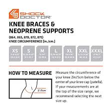 Shock Doctor 870 Knee Brace Knee Support For Stability Minor Patella Instability Meniscus Injuries Minor Ligament Sprains For Men Women Sold As