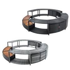 Poolumrandung Rund Poolverkleidung Whirlpool Umrandung Rattan Jacuzzi 200 Cm Poolverkleidung Pool Umrandung Whirlpool