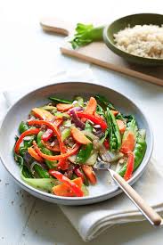 Add soy sauce, garlic powder and ginger; Super Easy Vegan Stir Fry Gluten Free The Blender Girl