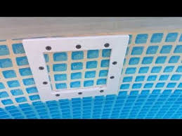 Installing A Thru Wall Skimmer In An Intex Pool Youtube Pool Skimmer Intex Pool Diy Swimming Pool
