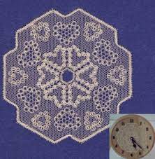 Bucks point is a bobbin lace from the south east of england. Bucks Point Bobbin Lace Pattern By Jane Lewis For A Clock