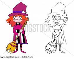 Print and color halloween pdf coloring books from primarygames. Witch Costumed Girl Vector Photo Free Trial Bigstock