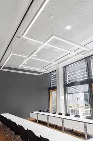 Conference Room Lighting With Matric Suspended Volksbank Bielefeld Germany Room Lights Lighting Concepts Geometric Lighting