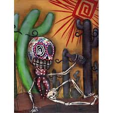 Hispanic cultural month celebration, in collaboration with. Siesta Southwestern Style Hispanic Mexican Culture Day Of Dead Skeleton Painting Print Wall Art By Abril Andrade Walmart Com Walmart Com