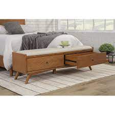 Williams Upholstered Drawer Storage Bench Bench With Storage Storage Bench Wood Storage Bench