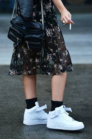 Fashion Grunge Style Nike Air Force Outfit Street Style Chic High Tops Outfit