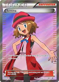 Full Art Serena Reo1 My First Ever Custom Card Pokemon Cards Pokemon Trainer Card Pokemon