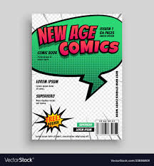 Comic Book Page Cover Template Design Royalty Free Vector Book Cover Design Template Book Cover Page Design Book Cover Template