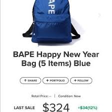 Bape Bags A Bathing Ape Light Weight Backpack Poshmark