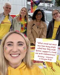 Thank you Glasgow Pride Volunteers 🤩 Another incredible opportunity to  connect and raise awareness, summed up brilliantly by Glasgow Support Group  Leader Britteny. She shared, “It was such a brilliant day. We
