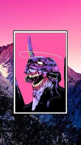 Pin By Notraven On Background Evangelion Art Vaporwave Wallpaper Anime Wallpaper Iphone